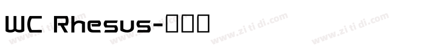 WC Rhesus字体转换